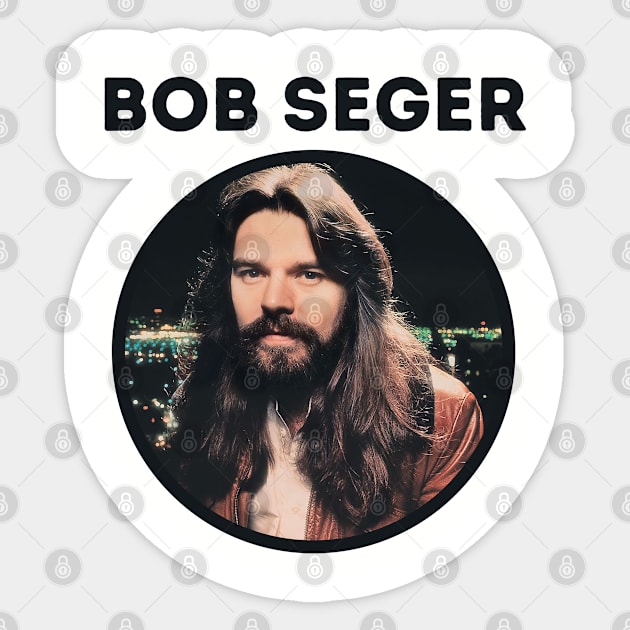 bob seger ll green Sticker by claudia awes